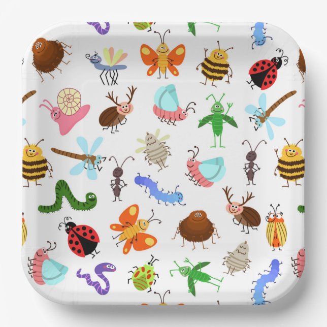 Insect Bug Paper Plate (Front)