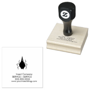 Insect Bug Pest Tick Business Logo Rubber Stamp