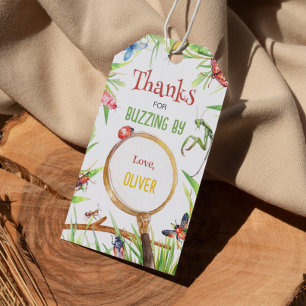 Insect Bugs Birthday Thank You Tag