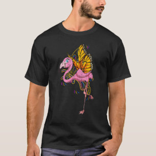 Insect Butterfly Zoo Animal Bird  Cute Pink Flamin T-Shirt