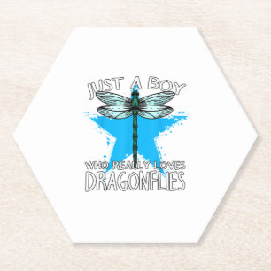 Insect Entomologist Just A Boy Who Really Loves Dr Paper Coaster