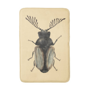Insect Lover Art: Cool Beetle Bath Mat