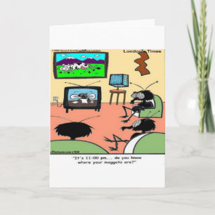 Insect Parents Funny Cartoon Announcement