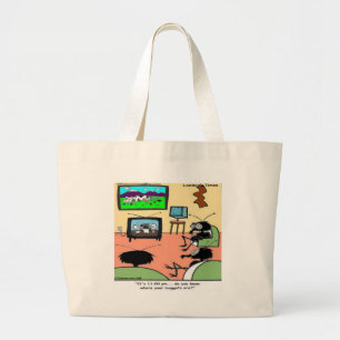 Insect Parents Funny Cartoon Large Tote Bag