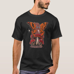 Insect Rodent Butterfly Mushroom Forest Animal Squ T-Shirt