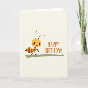 Insect Sweet Birthday Card