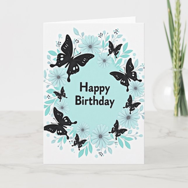 Insect Wreath Birthday Card (Front)