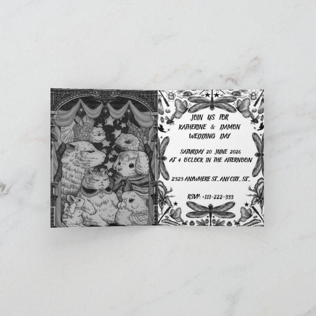 Insects and Bugs Card (Inside)