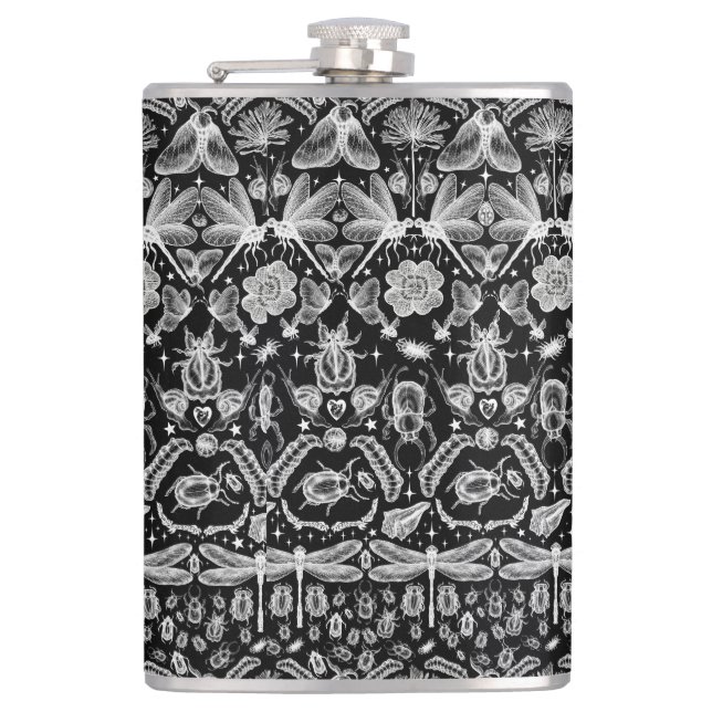 Insects and Bugs Hip Flask (Front)