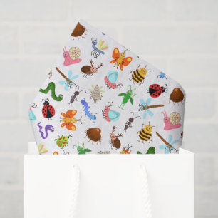 Insects Decoupage Paper, Bugs Tissue Paper