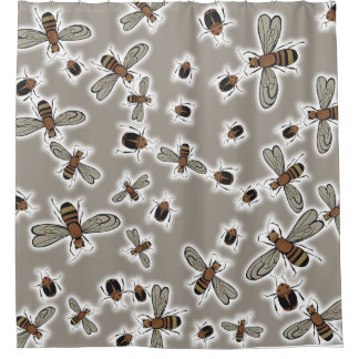 insects Duvet Cover Shower Curtain
