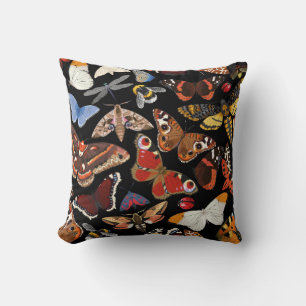 Insects seamless pattern cushion
