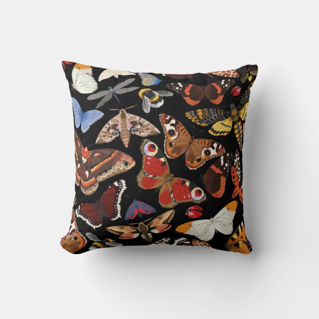 Insects seamless pattern cushion (Front)