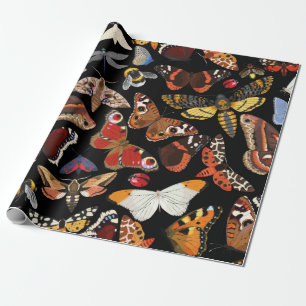 Insects seamless pattern wrapping paper