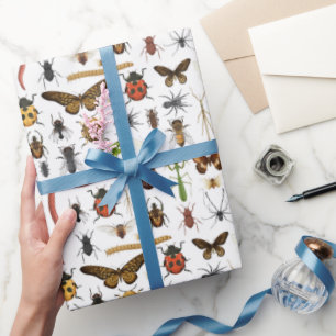 Insects Wrapping Paper, Bugs Gift Wrap