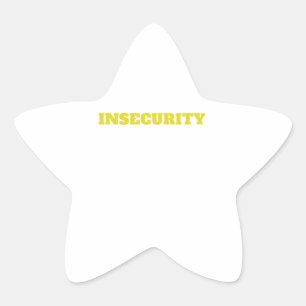 Insecurity Security Guard Spoof Star Sticker