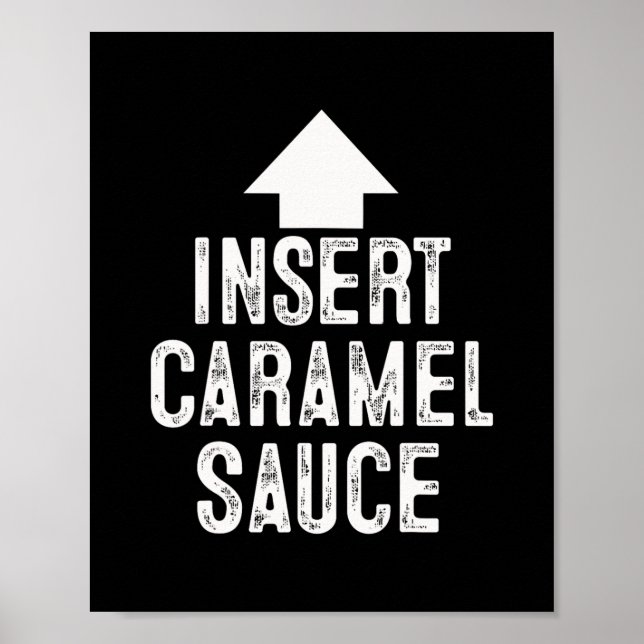 Insert Caramel Sauce Halloween Pointing Arrow To M Poster (Front)