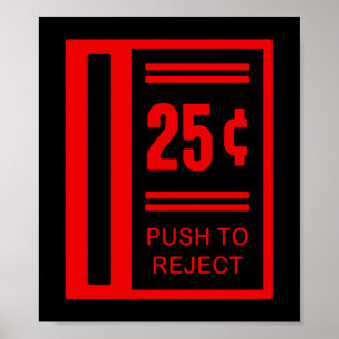 Insert Coin To Play Arcade Video Game Poster