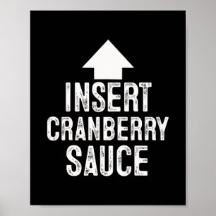 Insert Cranberry Sauce Halloween Pointing Arrow To Poster