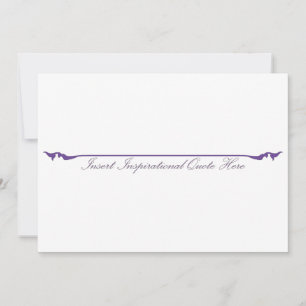 Insert Inspirational Quote Here - Purple Invitation