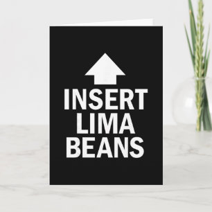 Insert Lima Beans Funny Thanksgiving Pointing Arro Card