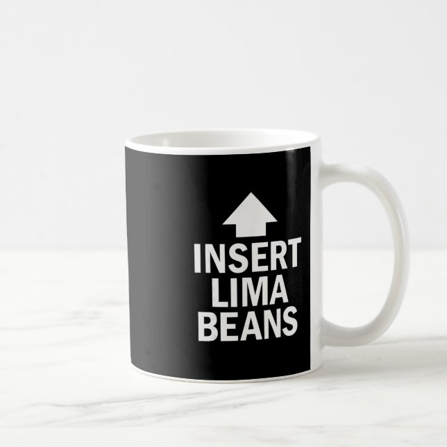 Insert Lima Beans Funny Thanksgiving Pointing Arro Coffee Mug (Right)