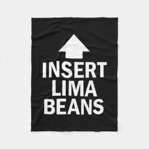 Insert Lima Beans Funny Thanksgiving Pointing Arro Fleece Blanket