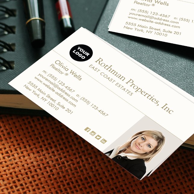 Insert Logo Real Estate Agent Photo (Creator Uploaded)