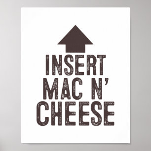 Insert Mac And Cheese Thanksgiving Pointing Arrow  Poster
