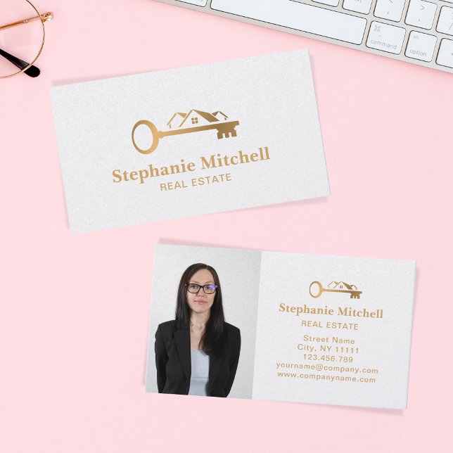 Insert Photo Real Estate Realtor Key House Gold (Creator Uploaded)