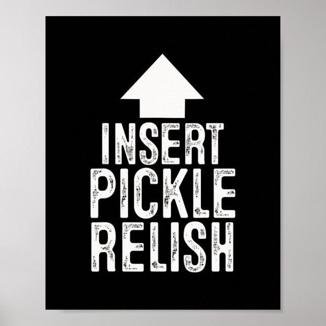 Insert Pickle Relish Halloween Pointing Arrow To M Poster (Front)