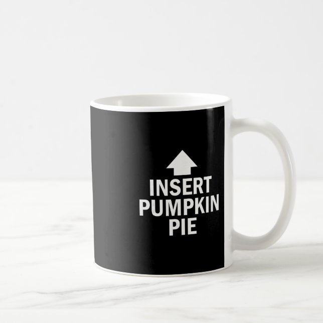 Insert Pumpkin Pie Thanksgiving Pointing Arrow To  Coffee Mug (Right)