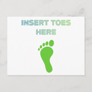 Insert Toes Here Postcard