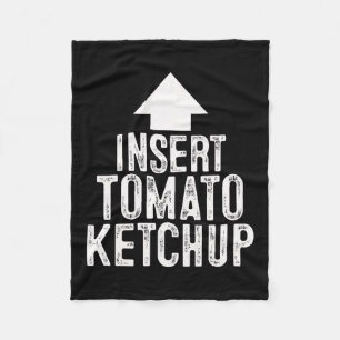 Insert Tomato Ketchup Halloween Pointing Arrow To  Fleece Blanket