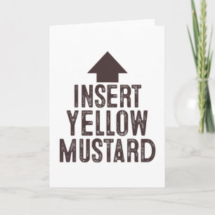Insert Yellow Mustard Halloween Pointing Arrow To  Card