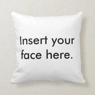 Insert your face here pillow