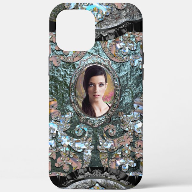 Insert Your Image Tough Elegant Glaçon Case-Mate i Case-Mate iPhone Case (Back)