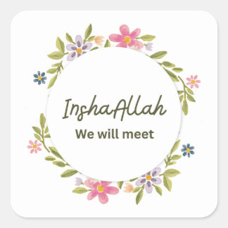  InshaAllah We Will Meet Soon 💔 | Emotional Urdu  Square Sticker