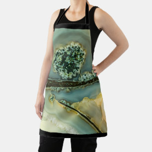 Inside a semi-precious stone apron