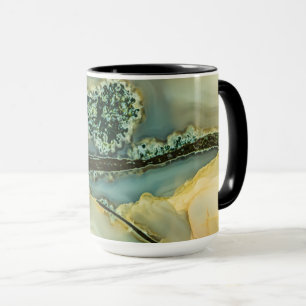 Inside a semi-precious stone mug