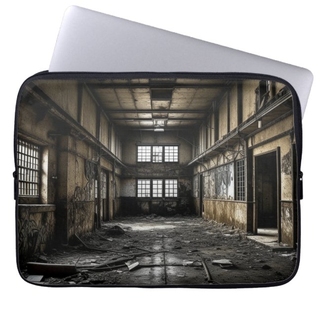 Inside an Abandoned Station  Laptop Sleeve (Front)