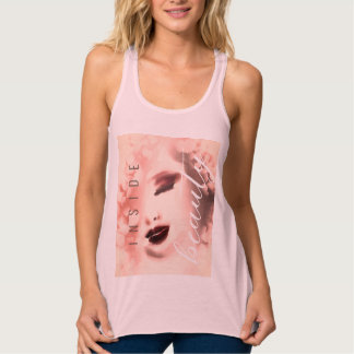 Inside Beauty Face Watercolor Painting Singlet