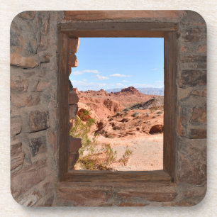 Inside cabin view of the Valley of Fire Coaster