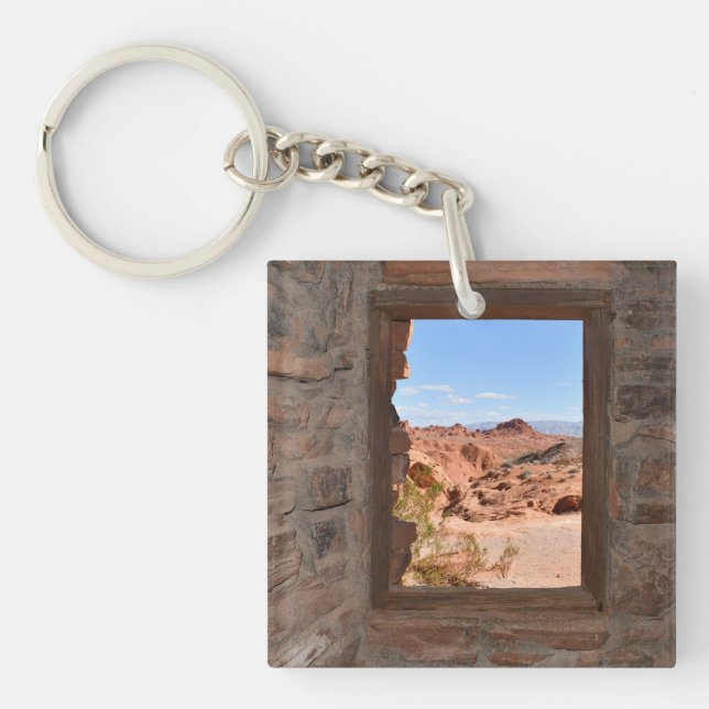 Inside cabin view of the Valley of Fire   Key Ring (Front)