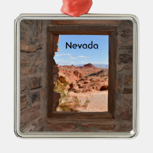 Inside cabin view of the Valley of Fire      Metal Tree Decoration