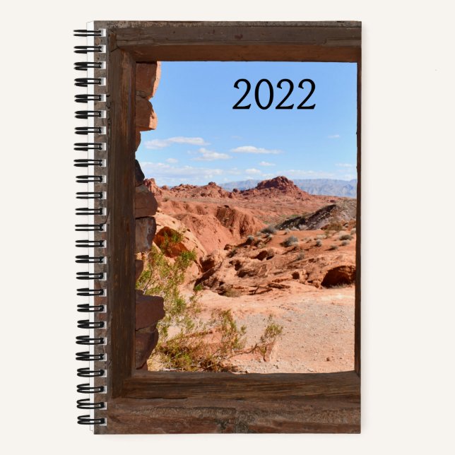Inside cabin view of the Valley of Fire   Notebook (Front)