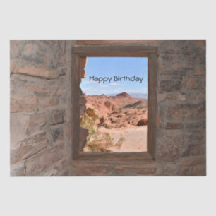 Inside cabin view of the Valley of Fire Tissue Paper