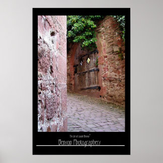 Inside Castle Walls-Heidelberg, Germany Poster