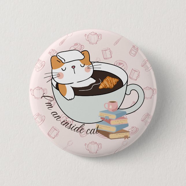  Inside Cat Spa 6 Cm Round Badge (Front)