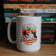 Inside Every Book Adventure Awaits Book Lover Mug